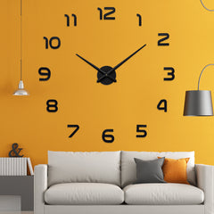 Large Acrylic Mirror Wall Clock (Nordic Style)