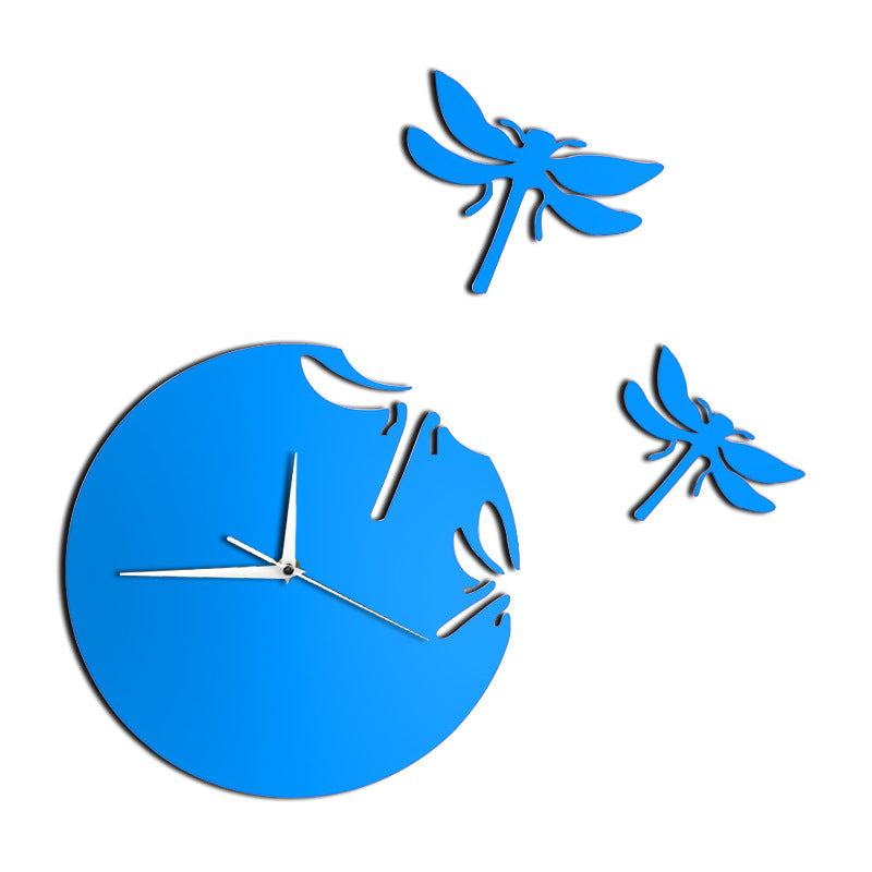 Acrylic Dragonfly Wall Clock