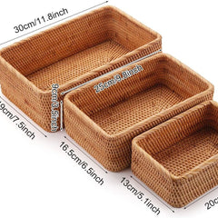 Handmade Vietnamese Wicker Basket Set