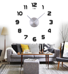 Large Acrylic Mirror Wall Clock (Nordic Style)
