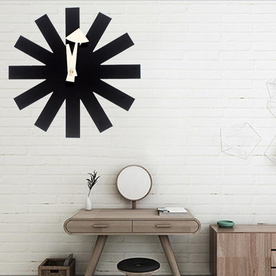 Nordic Black Quartz Wall Clock