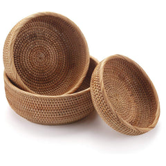 Handmade Vietnamese Wicker Basket Set