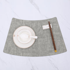 Fan-Shaped Luxury Dining Table Mat