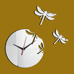 Acrylic Dragonfly Wall Clock