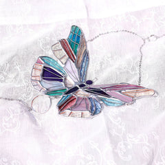 Colorful Butterfly Acrylic Sun Catcher Wind Chime Decor