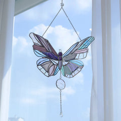 Colorful Butterfly Acrylic Sun Catcher Wind Chime Decor