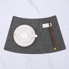 Fan-Shaped Luxury Dining Table Mat
