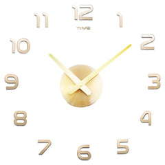 Large Acrylic Mirror Wall Clock (Nordic Style)