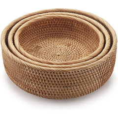 Handmade Vietnamese Wicker Basket Set