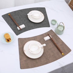Fan-Shaped Luxury Dining Table Mat