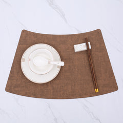 Fan-Shaped Luxury Dining Table Mat