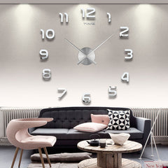 Large Acrylic Mirror Wall Clock (Nordic Style)