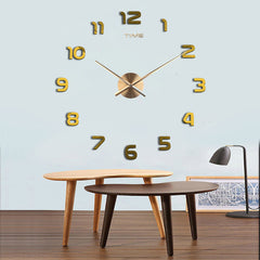 Large Acrylic Mirror Wall Clock (Nordic Style)