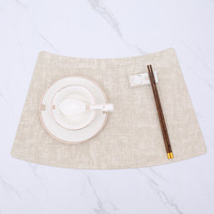 Fan-Shaped Luxury Dining Table Mat