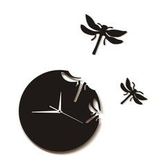 Acrylic Dragonfly Wall Clock