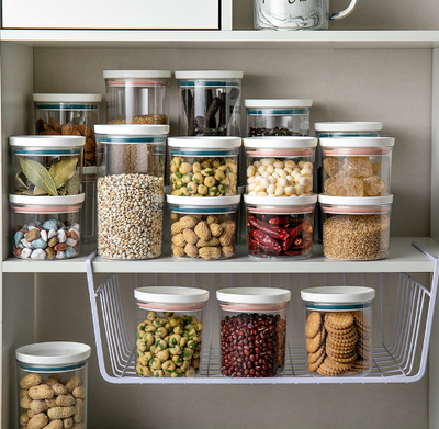 Transparent Food Storage Canister (One Piece)