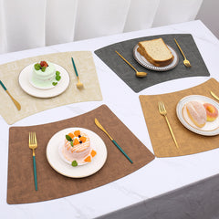 Fan-Shaped Luxury Dining Table Mat