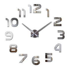 Large Acrylic Mirror Wall Clock (Nordic Style)