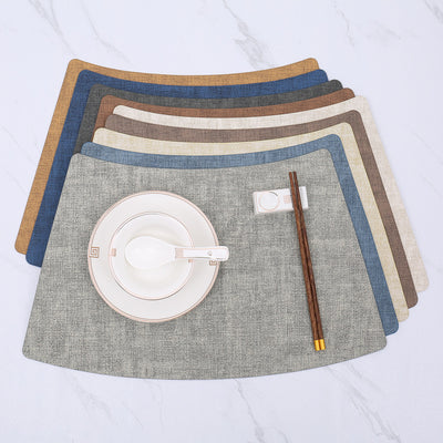 Fan-Shaped Luxury Dining Table Mat