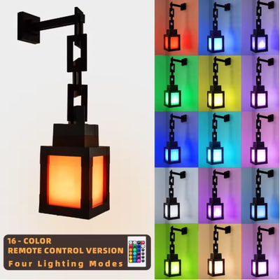 Pixel Style RGB Lantern Light