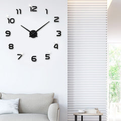 Large Acrylic Mirror Wall Clock (Nordic Style)