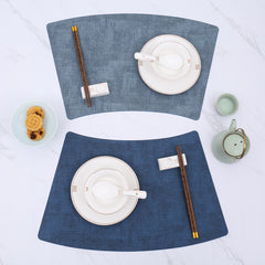 Fan-Shaped Luxury Dining Table Mat