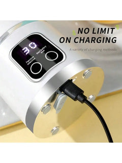 2 colors gorgeous Portable USB charging mini blender and juicer - 3 modes, digital display, 12 blades, 15 OZ, easy to clean, sui