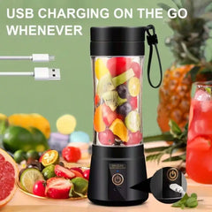 2 colors gorgeous Portable USB charging mini blender and juicer - 3 modes, digital display, 12 blades, 15 OZ, easy to clean, sui