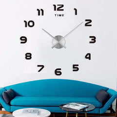 Large Acrylic Mirror Wall Clock (Nordic Style)