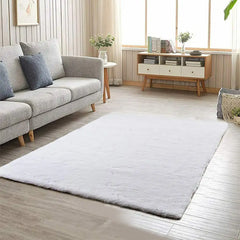 Faux Fur Area Rug for Bedroom & Living Room