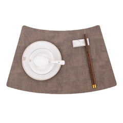 Fan-Shaped Luxury Dining Table Mat