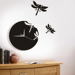Acrylic Dragonfly Wall Clock
