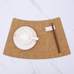 Fan-Shaped Luxury Dining Table Mat