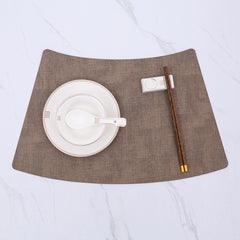 Fan-Shaped Luxury Dining Table Mat